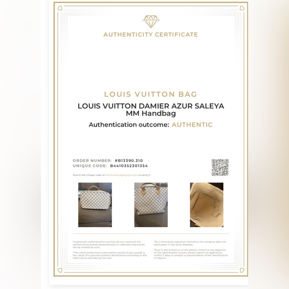 LOUIS VUITTON Damier AZUR MM SALEYA Tote Bag - Picture 11 of 12